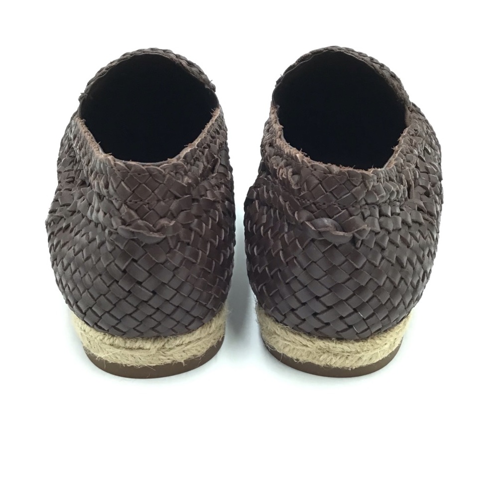 Michael Kors Collection Size 39 Espadrille Brown Weaved Leather Loafer - Picture 5 of 12